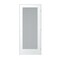 Trimlite Primed 1Lite Satin Etch Tempered Glass Interior French 71/4" LH Prehung Door Brushed Chrome Hinges 2668pri1501SATTLH26D714 - alternate 1